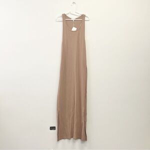 Splendid Knit Racerback Belted Maxi Dress, Size XL